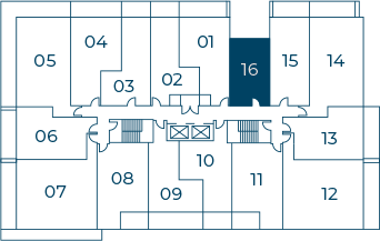 Florin Keyplate Building 1 Level 5-6